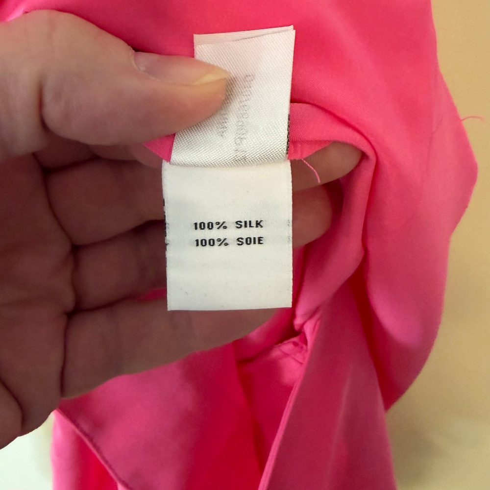 Diane von Furstenberg Women’s Mariana Silk Long Sleeve Pink Dress Size 12 - Picture 10 of 11